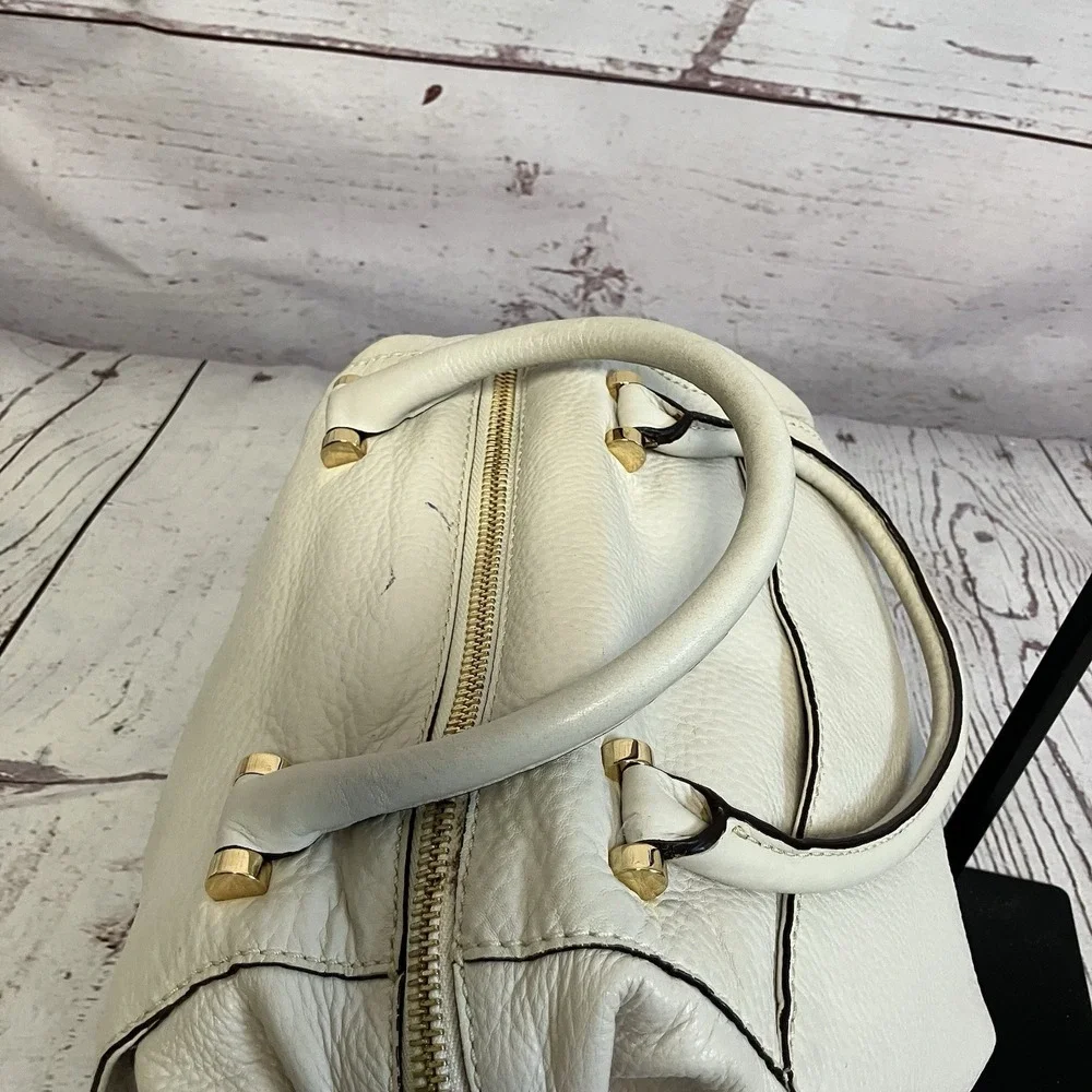 Michael‎ Kors Fulton Satchel Classic Style Pebbled Leather Mk Logo